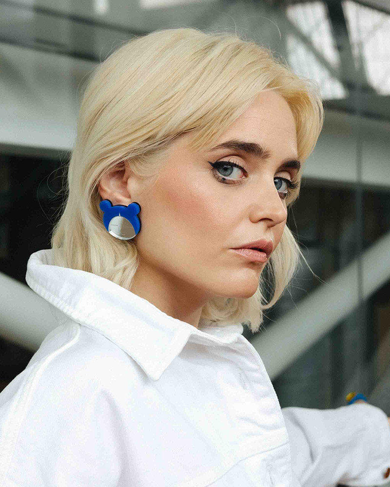 Pendientes de metacrilato. ALMALEON. Joyas de autora. Artesanía contemporánea